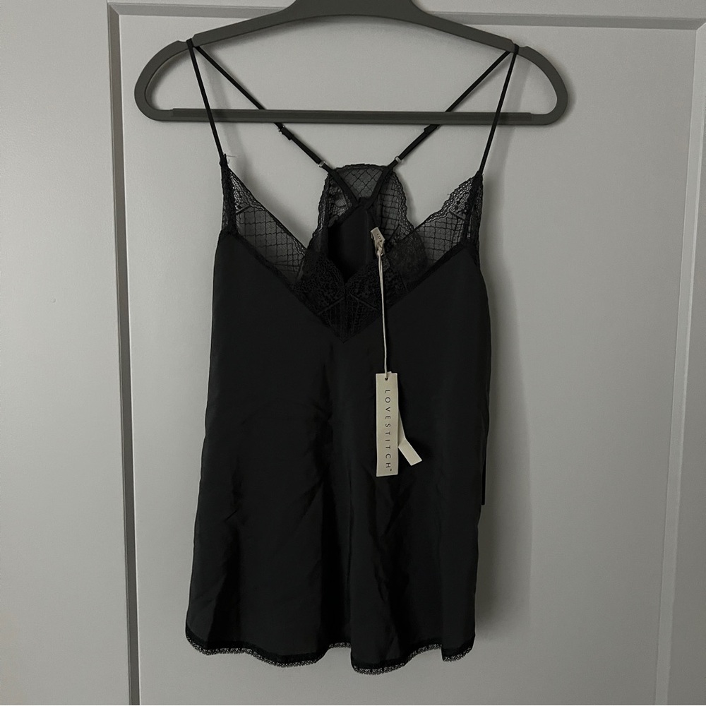 Lovestitch Deja Vu Lace Camisole Tank Top NEW WITH TAGS